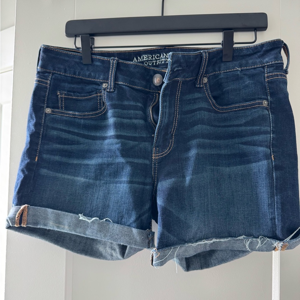 American Eagle Outfitters - Midi Blue Jean Shorts